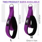 Lights Mountain 1 Pair Pilates Double Loop Straps for Reformer, Fitness D-Ring Straps Handle, Yoga Exercise Accessories for Home Gym Workout