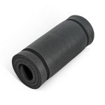 CAP High Density Exercise Mat with strap, 74"x24"x1 - Black