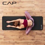 CAP High Density Exercise Mat with strap, 74"x24"x1 - Black