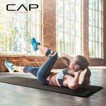 CAP High Density Exercise Mat with strap, 74"x24"x1 - Black