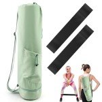 Yoga Mat Bag, Oxford Yoga Mat Storage Bag with Water Bottle Pocket and Bottom Wet Pocket, Exercise Yoga Mat Carrier Storage Bag