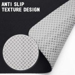 TOBWOLF 2PCS Non-Slip Mat Compatible with Peloton Bike, Concept 2 Rowing Machine, Exercise Bike Mat, Treadmill Mat for Carpet & Hardwood Floors, Workout Mat for Bike Trainer, Stationary Spin Bike