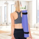 Teaaha 1 PCS Yoga Mat Straps for Carrying, Adjustable Yoga Mat Carrier Strap Easy-Cinch Yoga Mat Holder Sling for All Yoga Mat Sizes, Stretching Band for Pilates, Stretching and Fitness