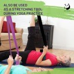 Slim Panda Yoga Mat Straps for Carrying,Adjustable Yoga Mat Carrier, Yoga Mat Sling(Yoga Mat Not Included)(Black)