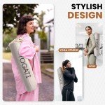 YOGATI Yoga Mat Bag with Adjustable Strap. Cotton yoga bag. Yoga Mat Bags for Women and Men. Yoga mat carrier.