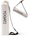 YOGATI Yoga Mat Bag with Adjustable Strap. Cotton yoga bag. Yoga Mat Bags for Women and Men. Yoga mat carrier.