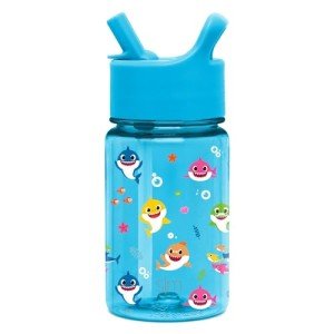Simple Modern Baby Shark Kids Water Bottle Plastic BPA-Free Tritan Cup with Leak Proof Straw Lid | Reusable and Durable for Toddlers, Girls and Boys | Summit Collection | 12oz, Friends