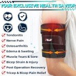 Hiball Triceps & Bicep Tendonitis Brace, Upper Arm Compression Sleeve for Women Men, Bicep Compression Sleeve & Wrap, Upper Arm Support Band for Pain Relief, Edema, Muscle Strains Tear Injury (Single)