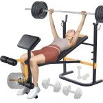 SPORTSOUL Adjustable Weight Bench Press Set with Squat Dual Function Leg Exercises Preacher Curl Rack Pad Strength Training for Home Gym Full Body Workout Multi-functional