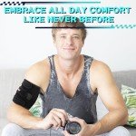 Hiball Triceps & Bicep Tendonitis Brace, Upper Arm Compression Sleeve for Women Men, Bicep Compression Sleeve & Wrap, Upper Arm Support Band for Pain Relief, Edema, Muscle Strains Tear Injury (Single)