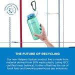 Nalgene Water Bottle - Lightweight Sustain Tritan BPA-Free Shatterproof Bottle for Backpacking, Hiking, Gym, 16 OZ, Wide Mouth, Periwinkle