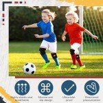 Relaxgiant 2 Pcs Kids Knee Brace Sleeve, Youth Knee Compression Sleeve for Children Knee Support Child Knee Pads for Boys Girls Basketball Volleyball Sports Gymnastics, Black