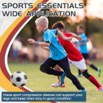 Relaxgiant 2 Pcs Kids Knee Brace Sleeve, Youth Knee Compression Sleeve for Children Knee Support Child Knee Pads for Boys Girls Basketball Volleyball Sports Gymnastics, Black