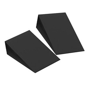 Annisport Yoga Foam Wedges, 2 Pack Slant Board Calf Stretching Squat Wedge Block Physical Therapy Wedges Heel Wedge for Squats-9x6x2 inches, Black