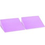 DEAYOU 2 Pack Yoga Foam Wedge, 13" EVA Foam Wedge Block for Exercise, Wrist Back Support (Purple)