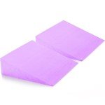DEAYOU 2 Pack Yoga Foam Wedge, 13" EVA Foam Wedge Block for Exercise, Wrist Back Support (Purple)