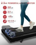 Walking Pad Treadmill with Incline Under Desk Treadmill 2.5 HP Portable Walking Pad 2 in 1 for Walking and Jogging, Under Desk Treadmill for Home Office with Remote Control.
