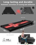 Walking Pad Treadmill with Incline Under Desk Treadmill 2.5 HP Portable Walking Pad 2 in 1 for Walking and Jogging, Under Desk Treadmill for Home Office with Remote Control.