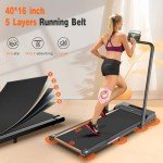 AoraPulse Walking Pad Treadmill, Treadmills for Home, Under Desk Treadmill, Treadmills for Home Small, 2 in 1 Folding Treadmill 300 lbs Weight Capacity