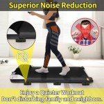 6 Pcs Walking Pad Mat with High Density Rubber for Protect Floors, Noise Reduction, Prefect for Portable Walking Pad Treadmill for Home, Non Slip, Anti Vibration
