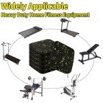 6 Pcs Walking Pad Mat with High Density Rubber for Protect Floors, Noise Reduction, Prefect for Portable Walking Pad Treadmill for Home, Non Slip, Anti Vibration