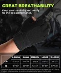 TenoFit Fingerless Workout Gloves for Men and Women, Lightweight Breathable Fitness Gloves for Weightlifting, Cycling, Climbing, Rowing