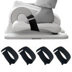 4 PCS Universal Pedal Straps for Elliptical Exerciser Machine, Suitable for Under Desk Leg Exercise Pedal, Enhances Stability, Safety & Workout Efficiency, Ideal for Seniors Fitness & Home Sports