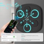 Yucate 2024 Upgrade Smart Music Boxing Machine for Adults and Kids, Wall Mounted Bluetooth Electronic Boxing Trainer with Gloves, Boxing Target Workout Equipment for Home, Office, Gym