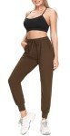 FULLSOFT Sweatpants for Women-Womens Joggers with Pockets Yoga Pants Leggings for Cycling Lounge Workout Running(Mocha Brown,Medium)
