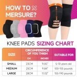 HISFFOG Volleyball Knee Pads for Women, Men, Youth, Girls, Kids, Knee Brace for Volleyball Basketball Football Dance Yoga Tennis Running Cycling Workout Climbing Wrestling