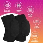 HISFFOG Volleyball Knee Pads for Women, Men, Youth, Girls, Kids, Knee Brace for Volleyball Basketball Football Dance Yoga Tennis Running Cycling Workout Climbing Wrestling