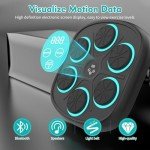 Yucate 2024 Upgrade Smart Music Boxing Machine for Adults and Kids, Wall Mounted Bluetooth Electronic Boxing Trainer with Gloves, Boxing Target Workout Equipment for Home, Office, Gym