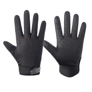 SUJAYU Full Finger Cycling Gloves Mountain Bike Gloves, Touchscreen MTB Gloves Racing Gloves Cycling Gloves for Men Bicycle Gloves Men & Women, Full Finger Workout Gloves (Black, Medium)