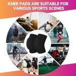 HISFFOG Volleyball Knee Pads for Women, Men, Youth, Girls, Kids, Knee Brace for Volleyball Basketball Football Dance Yoga Tennis Running Cycling Workout Climbing Wrestling