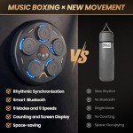 Music Boxing Machine, Boxing Machine Wall Mounted Music with Gloves, Smart Bluetooth Boxing Equipment, Boxing Music Workout Machine