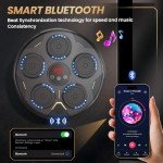 Music Boxing Machine, Boxing Machine Wall Mounted Music with Gloves, Smart Bluetooth Boxing Equipment, Boxing Music Workout Machine