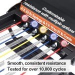 Pilates Reformer,Dpiolrcag Foldable Pilates Machine & Equipment for Home Use and Gym Workout with Jump Board, Suitable for Advanced and Beginners Users, Up to 250 lbs Weight Capacity