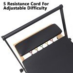 Pilates Reformer Pro, Studio Grade Foldable Pilates Machine Bundle with Reformer Box, Padded Jump Board for Gym Workout and Home Use（Black）