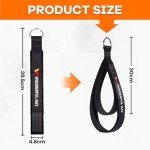 Wonderful Day 1 Pair Pilates Straps, Pilates Double Loop Straps for Pilates Reformer, Fitness D-Ring Straps, Removeable Exercise Straps Yoga Pilates Equipment Straps Exercise Accessories for Home Gym Workouts