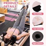 Pilates Reformer Mat, yoga mats for home workout, Reformer mat, Yoga Mat Non-Slip, yoga mats for home workout For Pilates Reformer exercises, 5 mm thick (24"), Pink