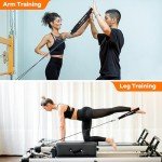 Wonderful Day 1 Pair Pilates Straps, Pilates Double Loop Straps for Pilates Reformer, Fitness D-Ring Straps, Removeable Exercise Straps Yoga Pilates Equipment Straps Exercise Accessories for Home Gym Workouts