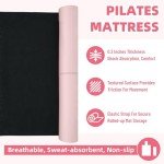 Pilates Reformer Mat, yoga mats for home workout, Reformer mat, Yoga Mat Non-Slip, yoga mats for home workout For Pilates Reformer exercises, 5 mm thick (24"), Pink