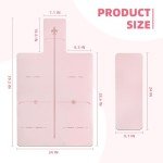 Pilates Reformer Mat, yoga mats for home workout, Reformer mat, Yoga Mat Non-Slip, yoga mats for home workout For Pilates Reformer exercises, 5 mm thick (24"), Pink
