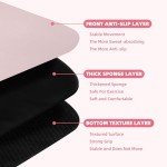 Pilates Reformer Mat, yoga mats for home workout, Reformer mat, Yoga Mat Non-Slip, yoga mats for home workout For Pilates Reformer exercises, 5 mm thick (24"), Pink