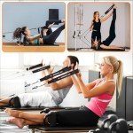 Wonderful Day 1 Pair Pilates Straps, Pilates Double Loop Straps for Pilates Reformer, Fitness D-Ring Straps, Removeable Exercise Straps Yoga Pilates Equipment Straps Exercise Accessories for Home Gym Workouts