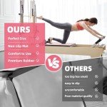 Pilates Reformer Mat, yoga mats for home workout, Reformer mat, Yoga Mat Non-Slip, yoga mats for home workout For Pilates Reformer exercises, 5 mm thick (24"), Pink