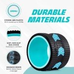 YES4ALL 500 Lbs Spinal Wheel Foam Roller, Yoga Wheel for Back Pain & Stretching, Massage Trigger Points for Back, Hip, Neck