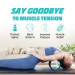 YES4ALL 500 Lbs Spinal Wheel Foam Roller, Yoga Wheel for Back Pain & Stretching, Massage Trigger Points for Back, Hip, Neck