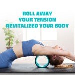 YES4ALL 500 Lbs Spinal Wheel Foam Roller, Yoga Wheel for Back Pain & Stretching, Massage Trigger Points for Back, Hip, Neck