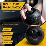 Nextrino Peanut Massage Ball, 4-Speed Vibrating Foam Roller Massager, Deep Tissue Muscle Pain Relief for Lower Back Shoulder Calf Arm, Myofascial Release Therapy for Anywhere Workout Recovery